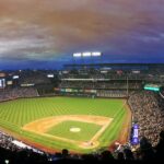 baseball field fisheye lens photo